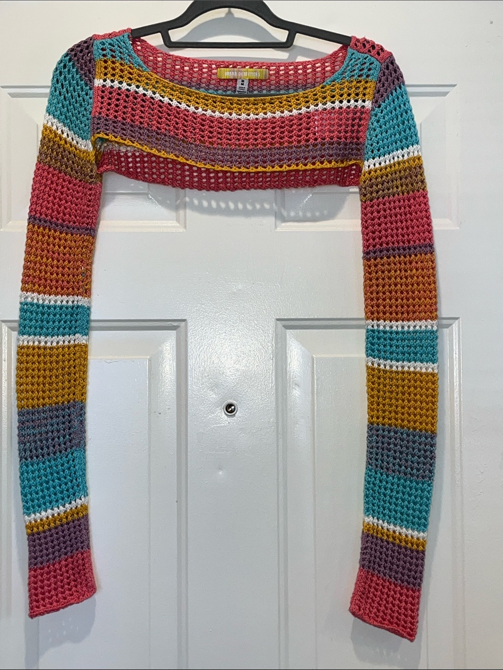 Urban Outfitters Pastel Striped Crochet Shrug - Picture 3 of 7